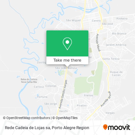 Rede Cadeia de Lojas sa map