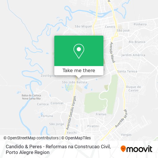 Candido & Peres - Reformas na Construcao Civil map