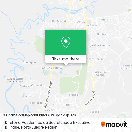 Mapa Diretorio Academico de Secretariado Executivo Bilingue