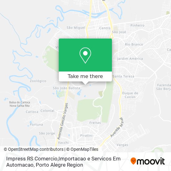 Mapa Impress RS Comercio,Importacao e Servicos Em Automacao