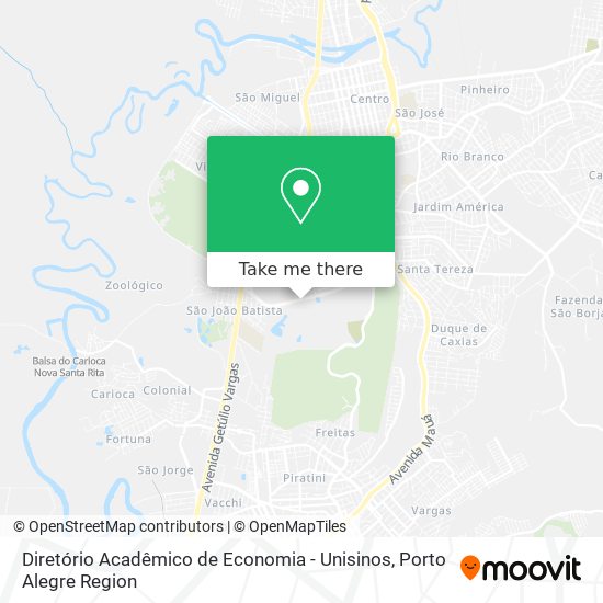 Mapa Diretório Acadêmico de Economia - Unisinos