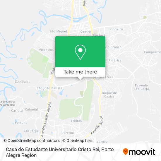 Casa do Estudante Universitario Cristo Rei map