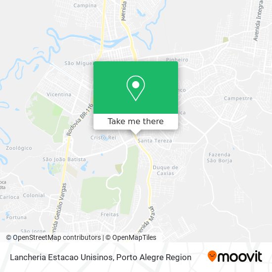 Lancheria Estacao Unisinos map