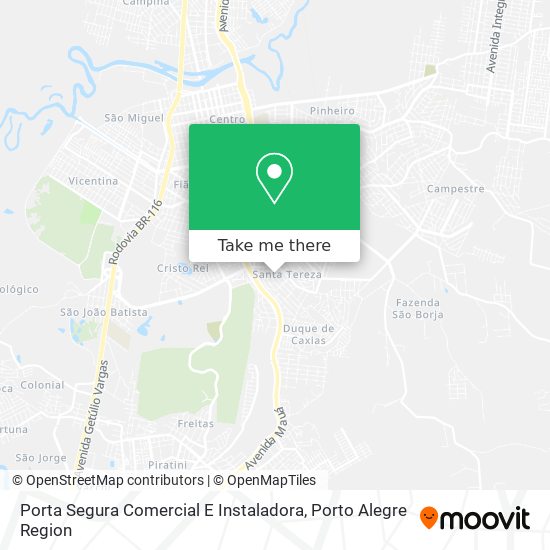 Mapa Porta Segura Comercial E Instaladora