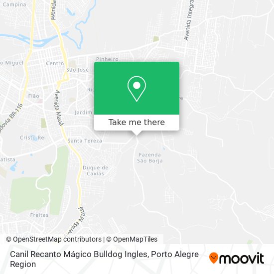 Canil Recanto Mágico Bulldog Ingles map