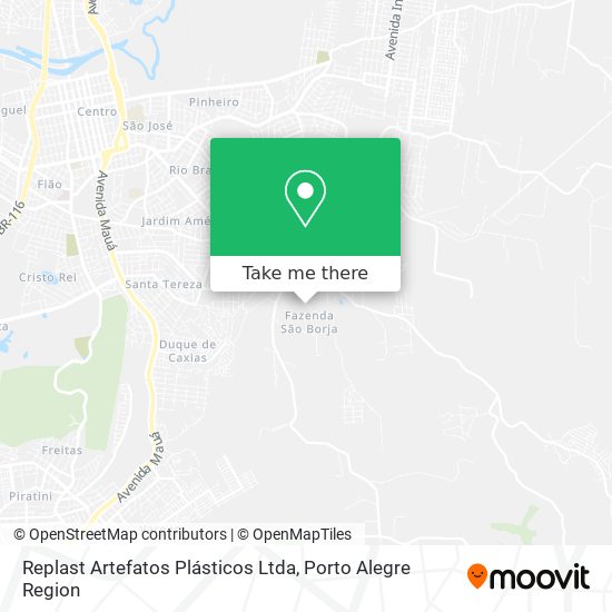 Mapa Replast Artefatos Plásticos Ltda