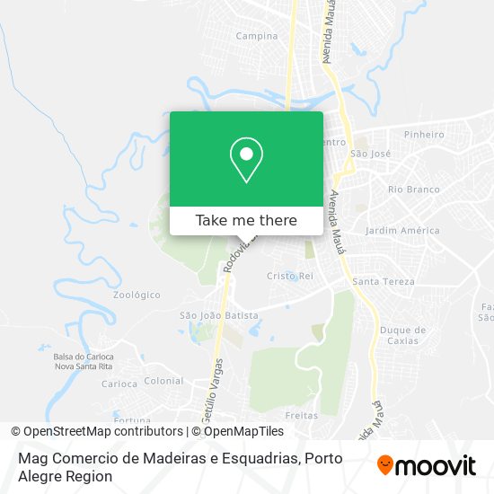 Mag Comercio de Madeiras e Esquadrias map