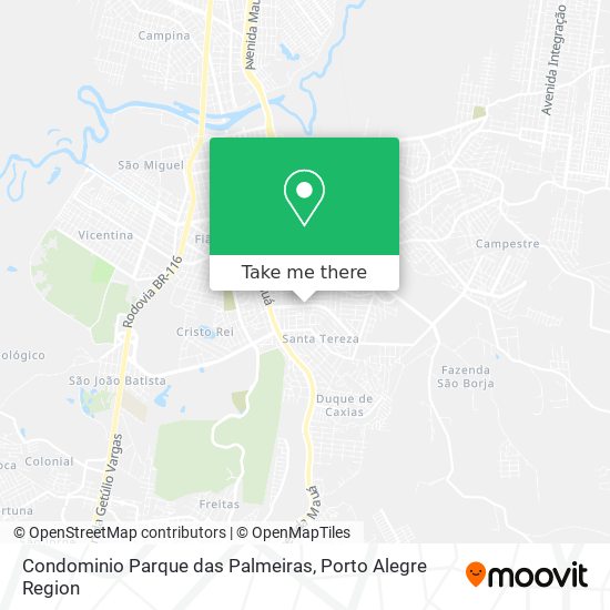 Mapa Condominio Parque das Palmeiras