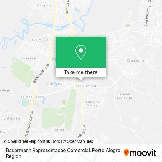 Bauermann Representacao Comercial map