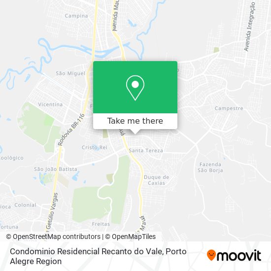 Mapa Condominio Residencial Recanto do Vale