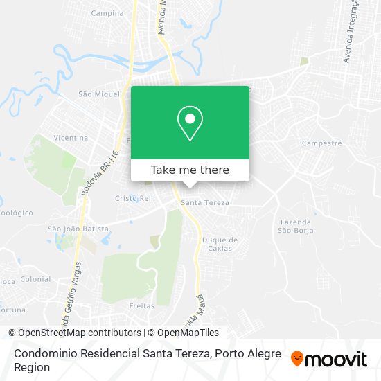 Condominio Residencial Santa Tereza map