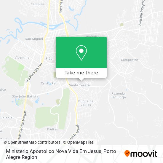 Ministerio Apostolico Nova Vida Em Jesus map