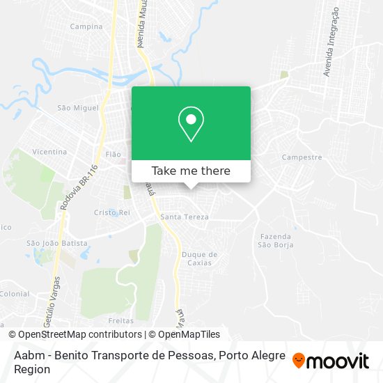 Aabm - Benito Transporte de Pessoas map