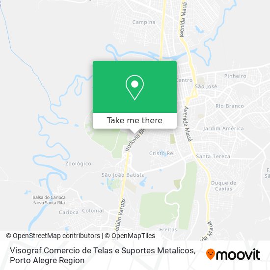 Visograf Comercio de Telas e Suportes Metalicos map