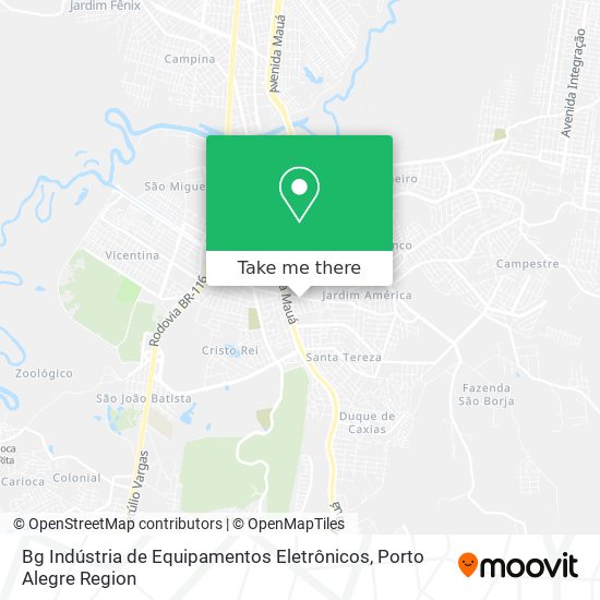 Bg Indústria de Equipamentos Eletrônicos map