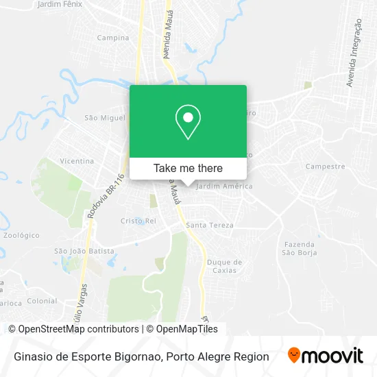 Ginasio de Esporte Bigornao map