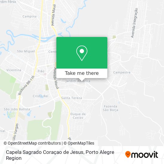 Capela Sagrado Coraçao de Jesus map