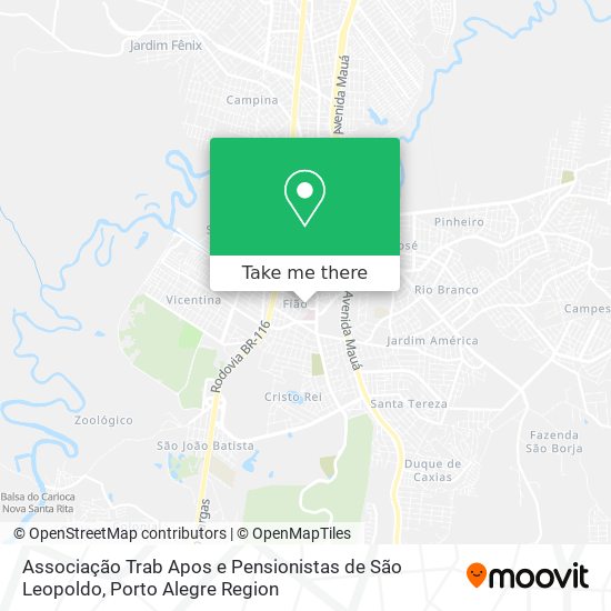 Associação Trab Apos e Pensionistas de São Leopoldo map