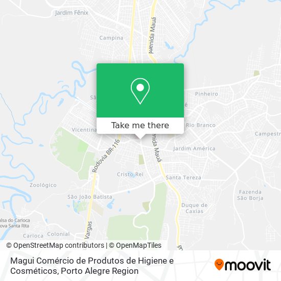 Mapa Magui Comércio de Produtos de Higiene e Cosméticos