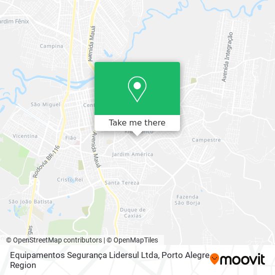 Equipamentos Segurança Lidersul Ltda map