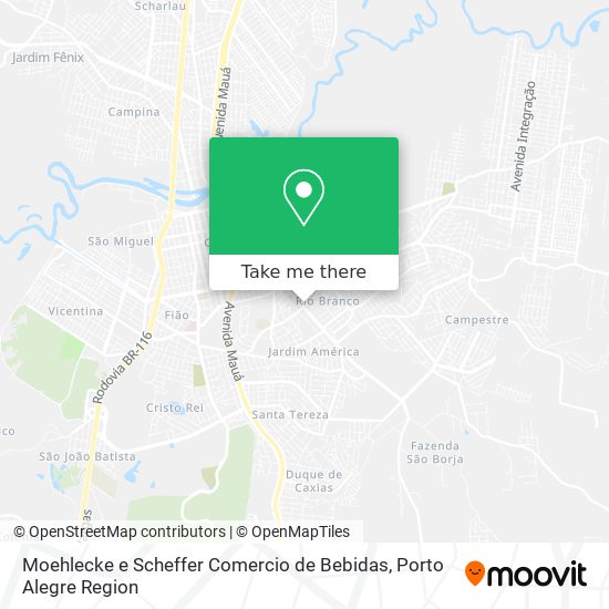 Moehlecke e Scheffer Comercio de Bebidas map
