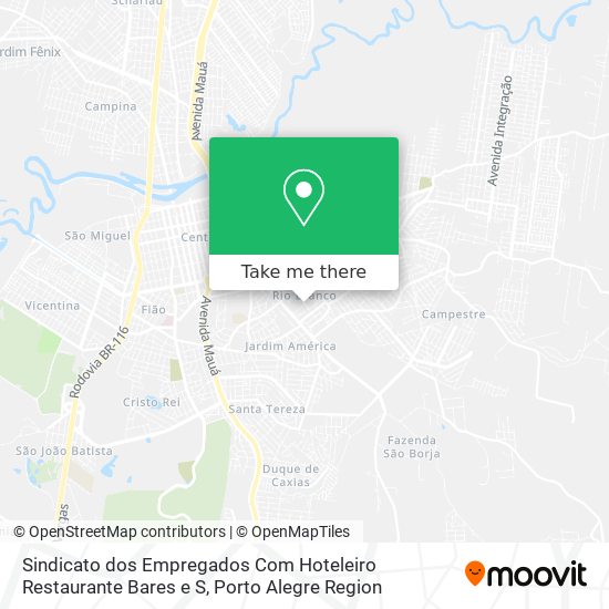 Mapa Sindicato dos Empregados Com Hoteleiro Restaurante Bares e S