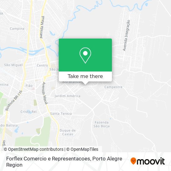 Mapa Forflex Comercio e Representacoes