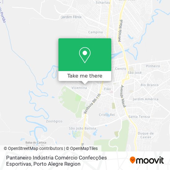 Pantaneiro Indústria Comércio Confecções Esportivas map