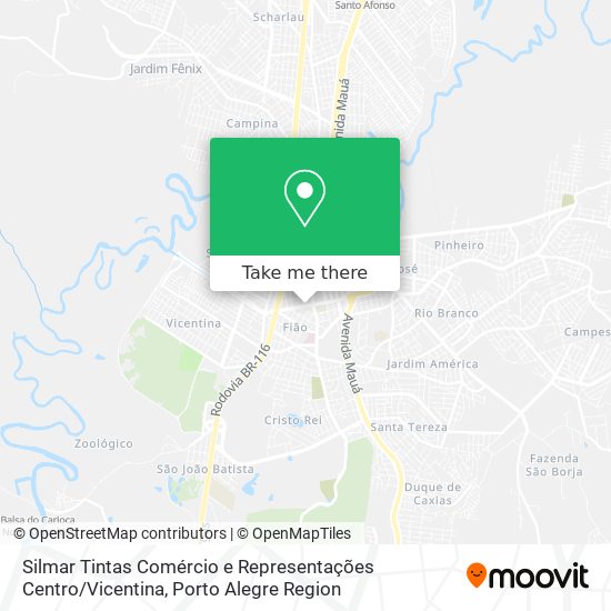 Silmar Tintas Comércio e Representações Centro / Vicentina map