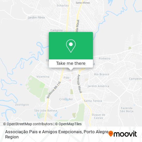 Associação Pais e Amigos Exepcionais map