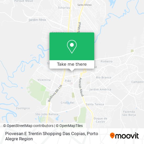 Piovesan E Trentin Shopping Das Copias map