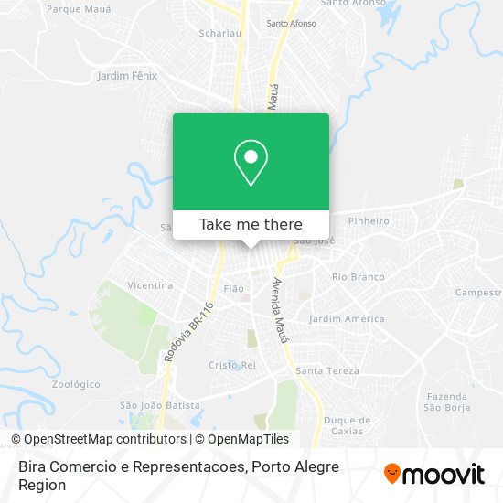 Bira Comercio e Representacoes map