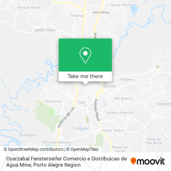 Oyarzabal Fensterseifer Comercio e Distribuicao de Agua Mine map