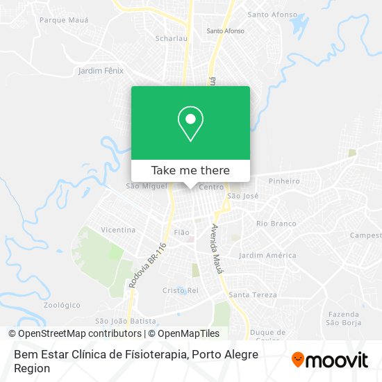 Bem Estar Clínica de Físioterapia map