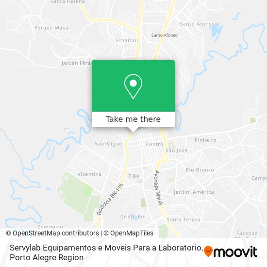 Mapa Servylab Equipamentos e Moveis Para a Laboratorio