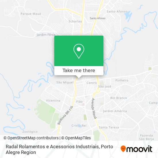 Mapa Radal Rolamentos e Acessorios Industriais