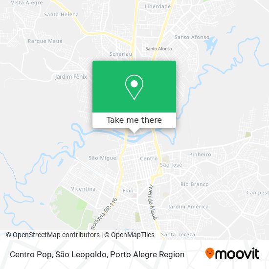 Mapa Centro Pop, São Leopoldo