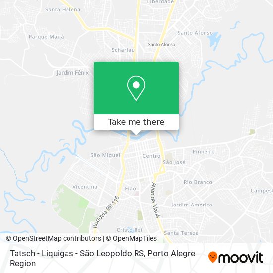 Mapa Tatsch - Liquigas - São Leopoldo RS