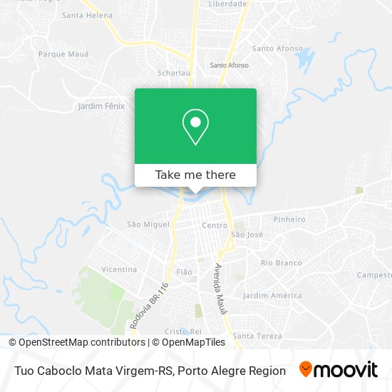 Mapa Tuo Caboclo Mata Virgem-RS