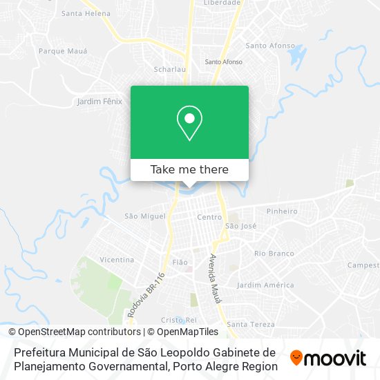 Mapa Prefeitura Municipal de São Leopoldo Gabinete de Planejamento Governamental