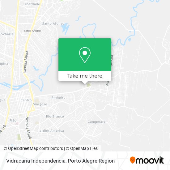Vidracaria Independencia map