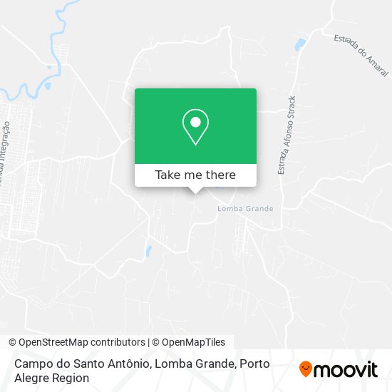 Mapa Campo do Santo Antônio, Lomba Grande