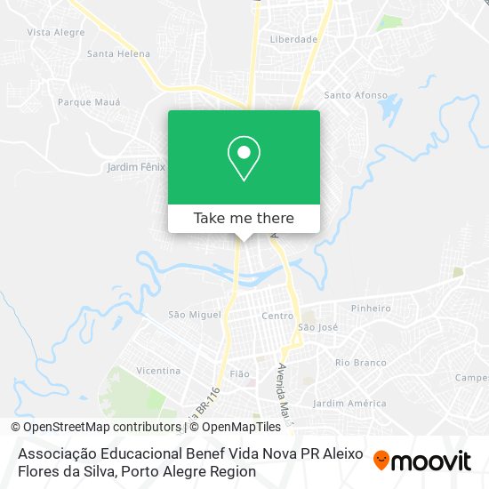 Associação Educacional Benef Vida Nova PR Aleixo Flores da Silva map