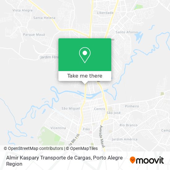 Almir Kaspary Transporte de Cargas map