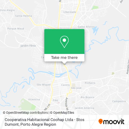 Cooperativa Habitacional Coohap Ltda - Stos Dumont map