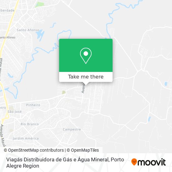 Viagás Distribuidora de Gás e Água Mineral map
