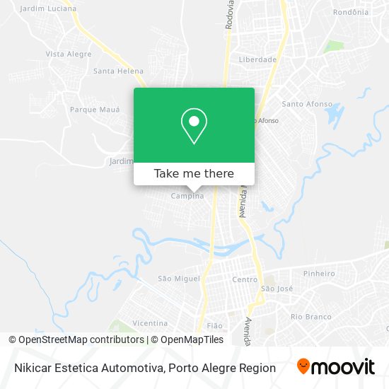 Nikicar Estetica Automotiva map