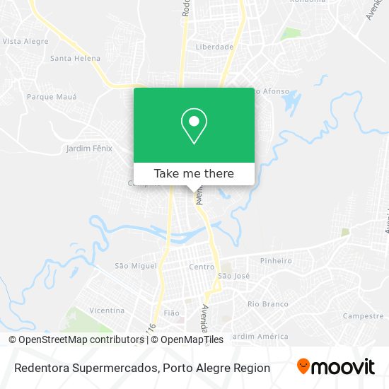 Redentora Supermercados map