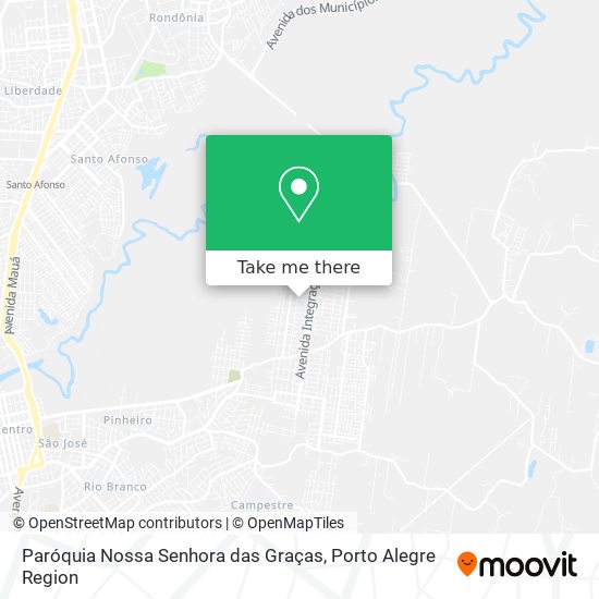 Mapa Paróquia Nossa Senhora das Graças