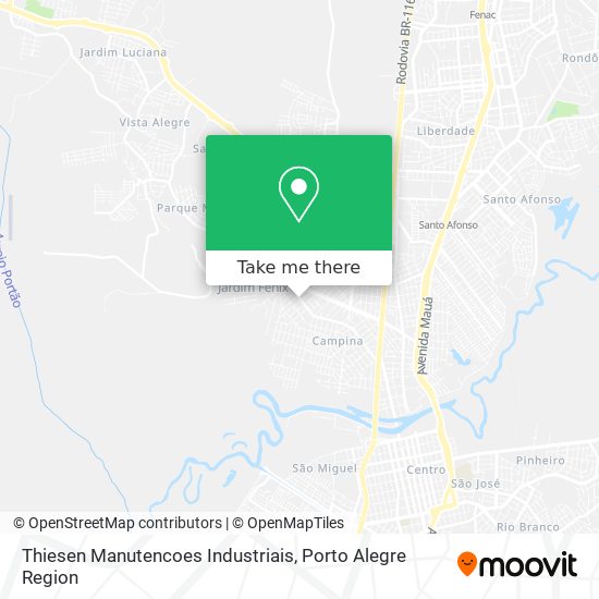 Thiesen Manutencoes Industriais map